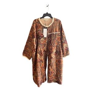 BUYKUD lace trimmed print dress Size 2XL